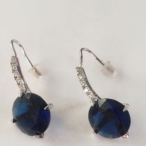 Blue stone earrings